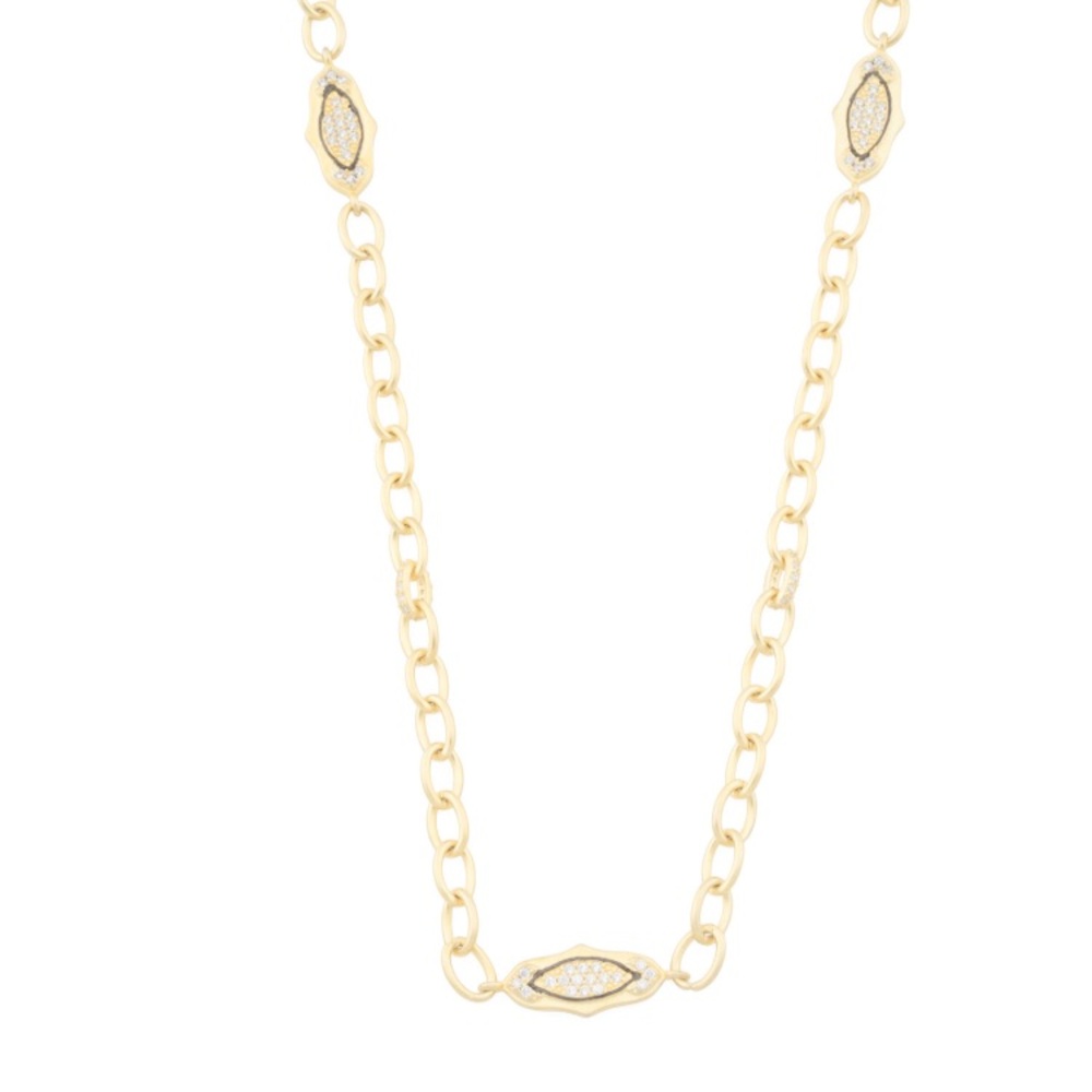 Freida Rothman 14K Gold plated Chain Necklace - NWT, 16”